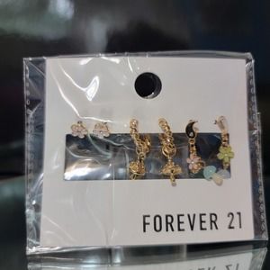 Forever 21 | Gold | Earrings | Whimsical | 3 Pairs
